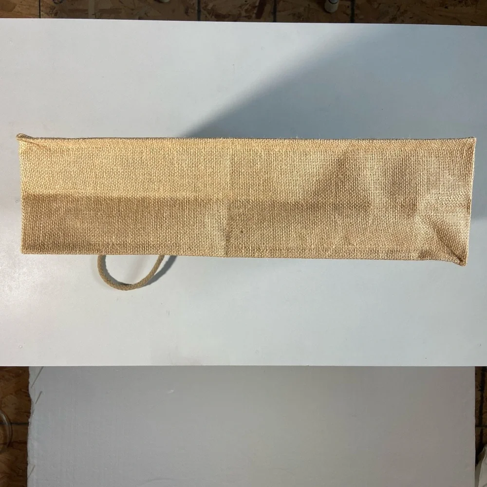 Montage Laguna Beach Resort Large Cornflower Blue Natural Jute Tote Bag Like New - Picture 14 of 16